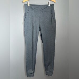 Gray Tapered jogger Pants with Elastic Waistband, pockets